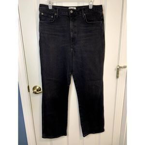 AGOLDE 90'S Pinch Waist High Rise Straight Kick Flare in Panoramic Size 32